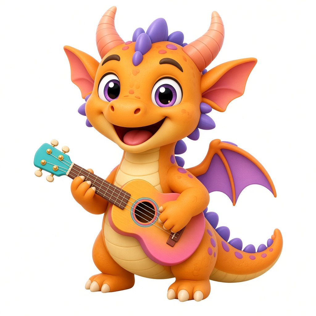 Zvonko, slatki zmaj s malom gitarom